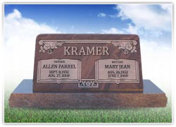 A great way to remember your parents: with a double headstone